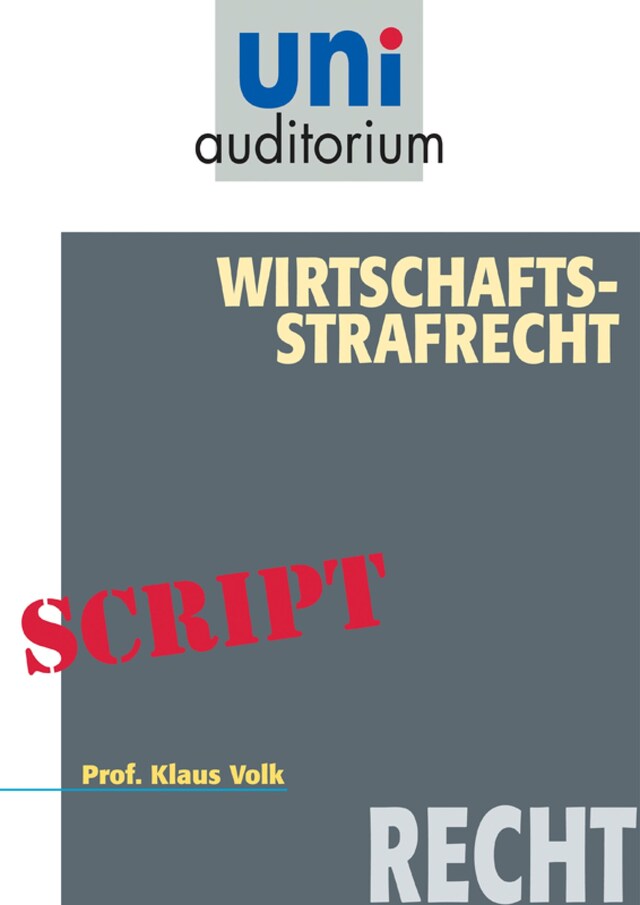 Buchcover für Wirtschafts-Strafrecht