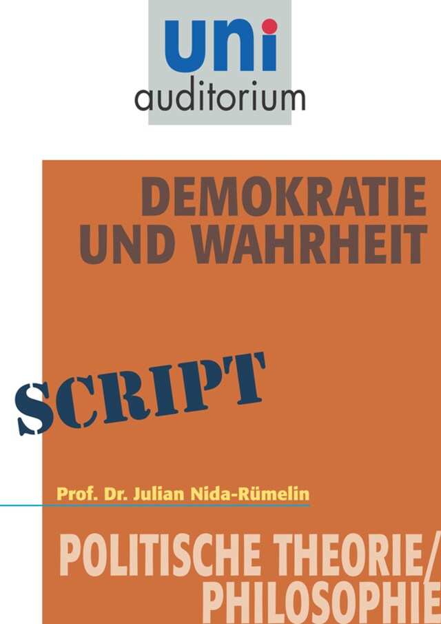 Demokratie und Wahrheit Bokomslag for Demokratie und Wahrheit