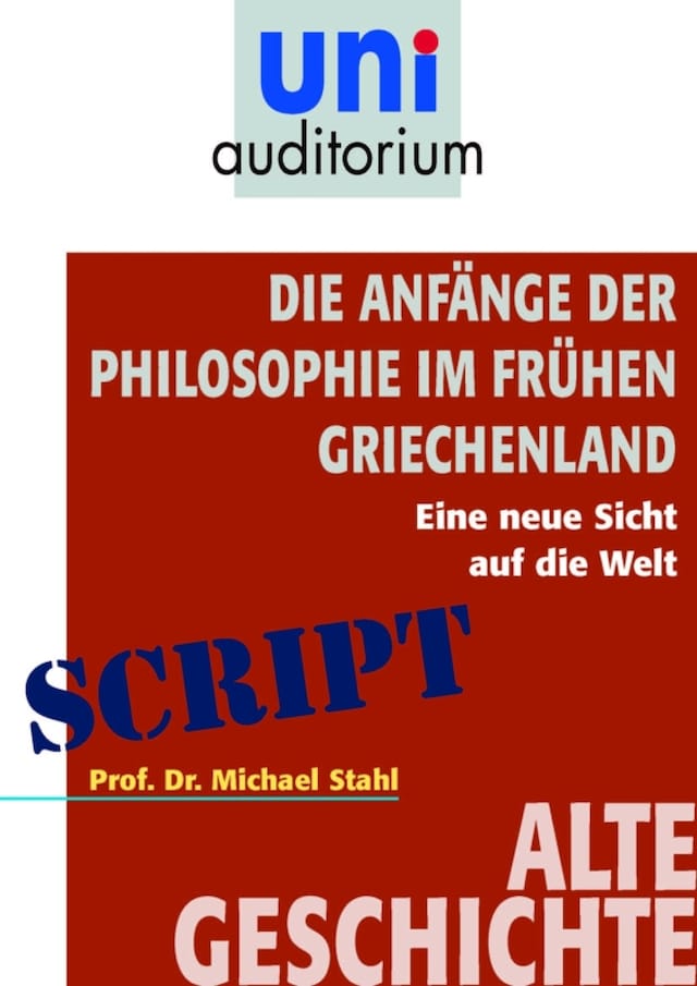 Book cover for Die Anfänge der Philosophie im frühen Griechenland