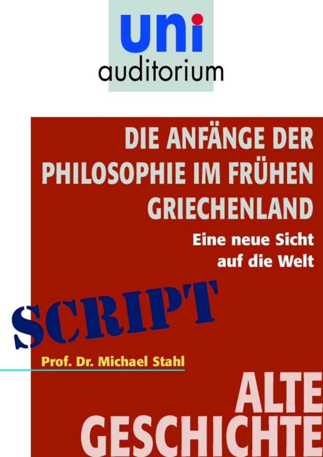 Bokomslag för Die Anfänge der Philosophie im frühen Griechenland