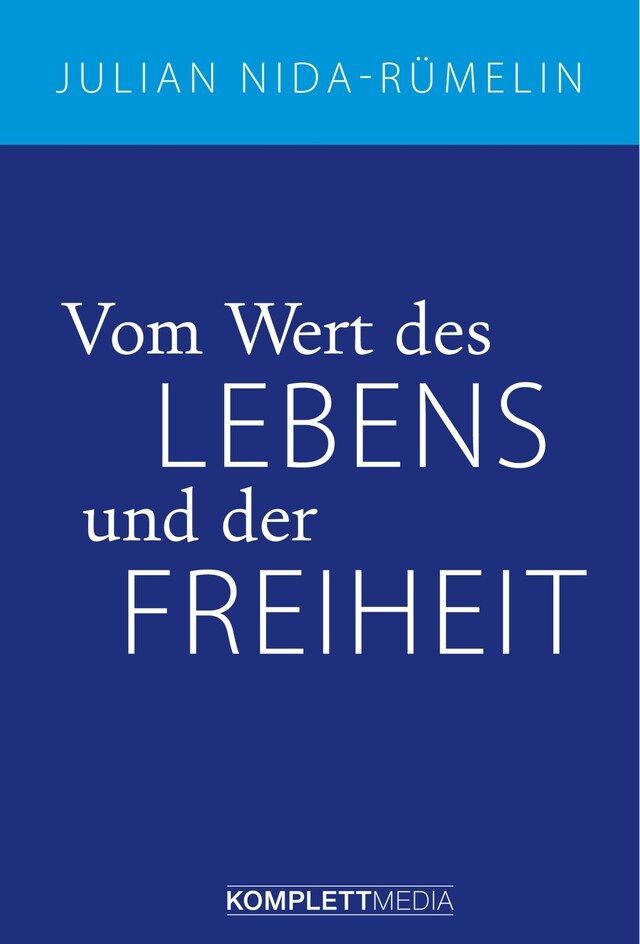 Book cover for Vom Wert des Lebens und der Freiheit