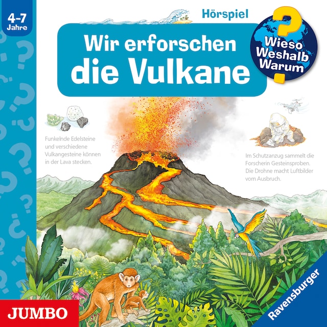 Buchcover für Wir erforschen die Vulkane [Wieso? Weshalb? Warum? Folge 4]