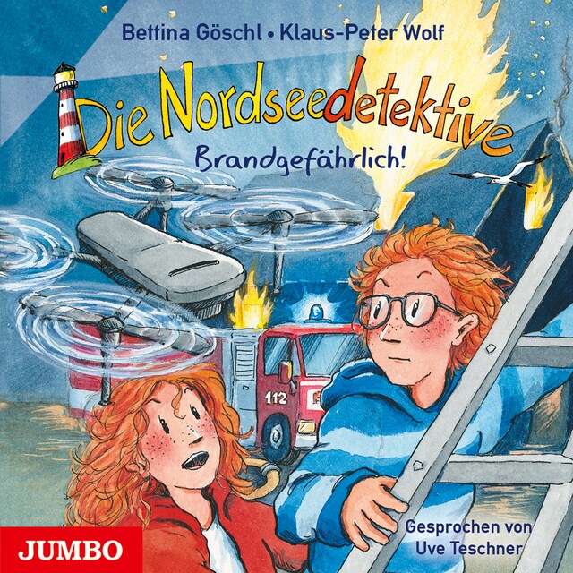 Portada de libro para Die Nordseedetektive. Brandgefährlich! [Band 12]