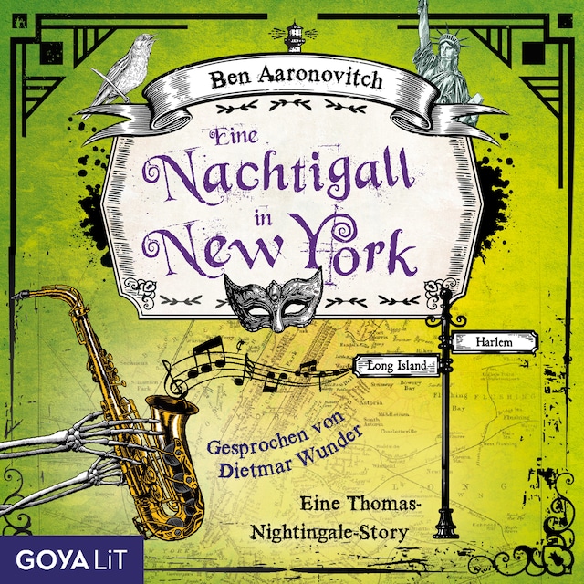 Book cover for Eine Nachtigall in New York. Eine Thomas-Nightingale-Story