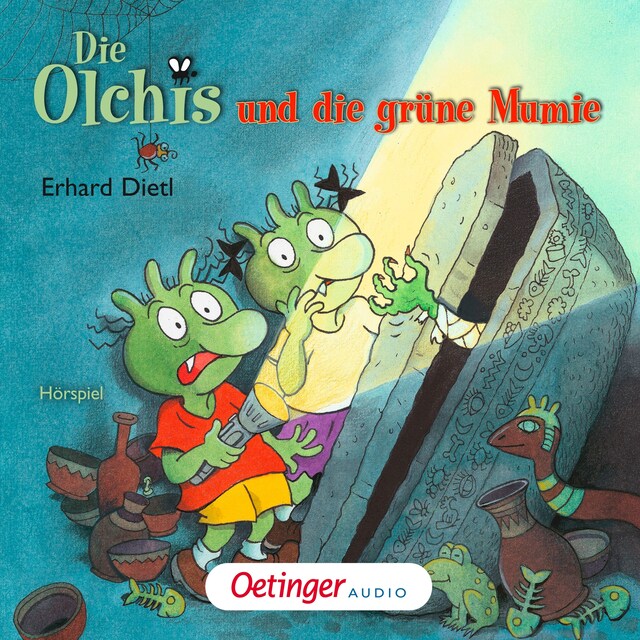 Kirjankansi teokselle Die Olchis und die grüne Mumie