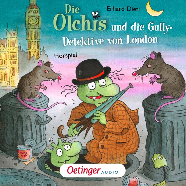 Portada de libro para Die Olchis und die Gully-Detektive von London