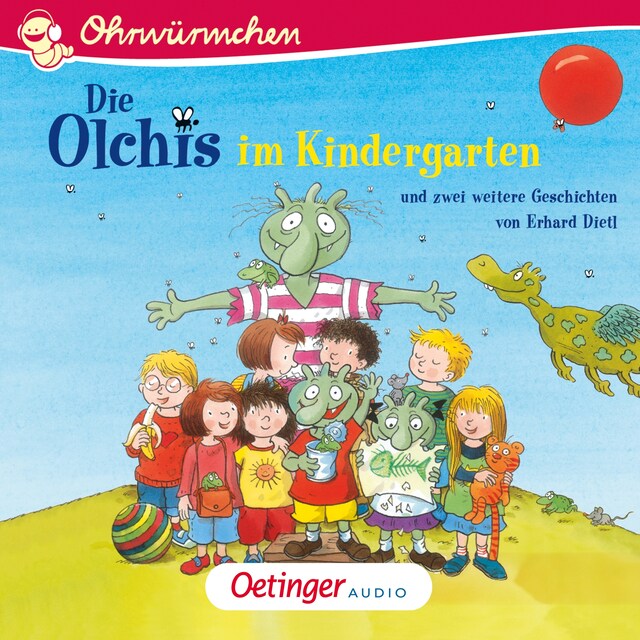 Kirjankansi teokselle Die Olchis im Kindergarten und zwei weitere Geschichten