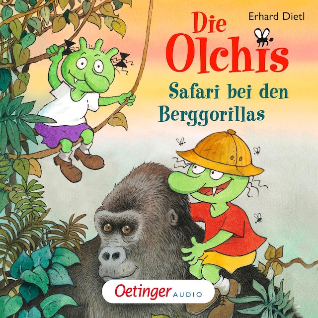 Copertina del libro per Die Olchis. Safari bei den Berggorillas