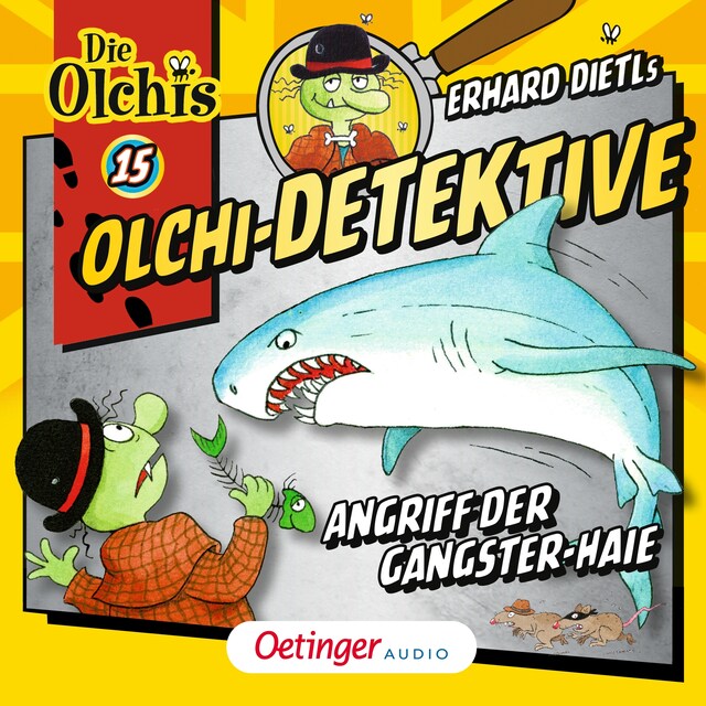 Boekomslag van Olchi-Detektive 15. Angriff der Gangster-Haie