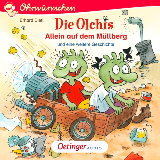 Copertina del libro per Die Olchis. Allein auf dem Müllberg und eine weitere Geschichte