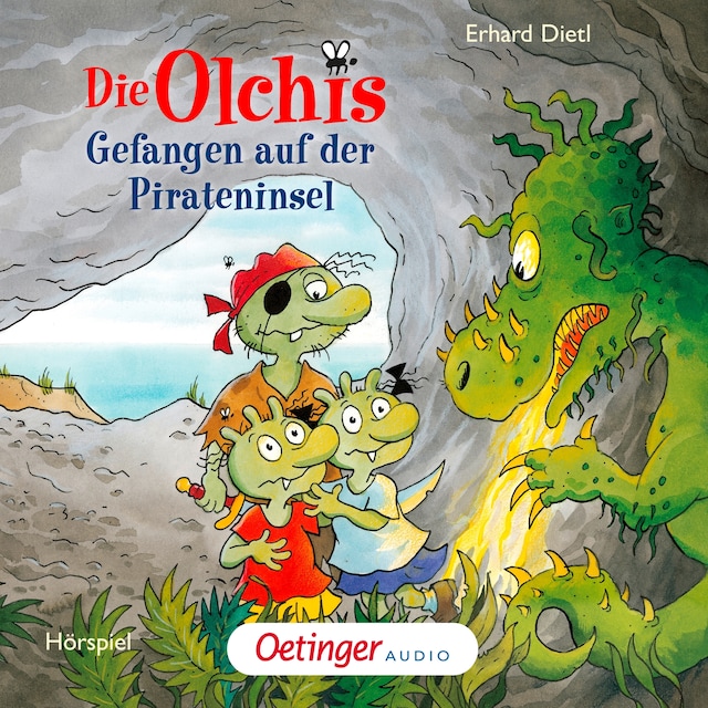 Book cover for Die Olchis. Gefangen auf der Pirateninsel