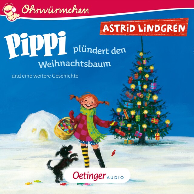 Boekomslag van Pippi plündert den Weihnachtsbaum und eine weitere Geschichte