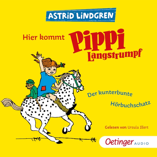 Copertina del libro per Hier kommt Pippi Langstrumpf!