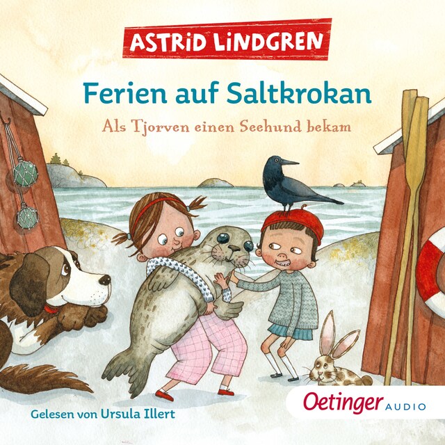 Portada de libro para Ferien auf Saltkrokan. Als Tjorven einen Seehund bekam