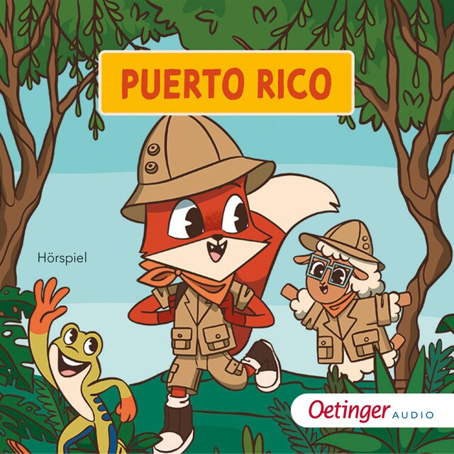 Buchcover für Rund um die Welt mit Fuchs und Schaf. Puerto Rico (1)