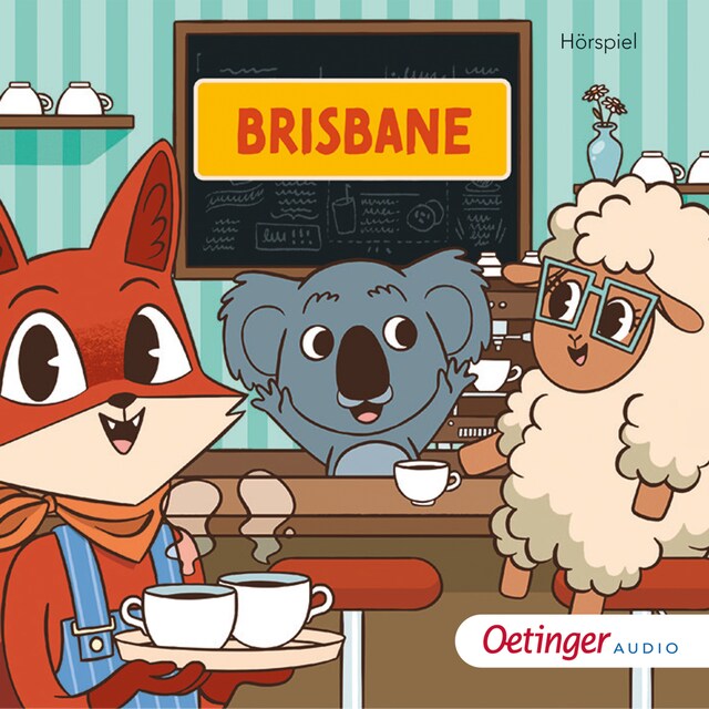 Boekomslag van Rund um die Welt mit Fuchs und Schaf. Brisbane (3)