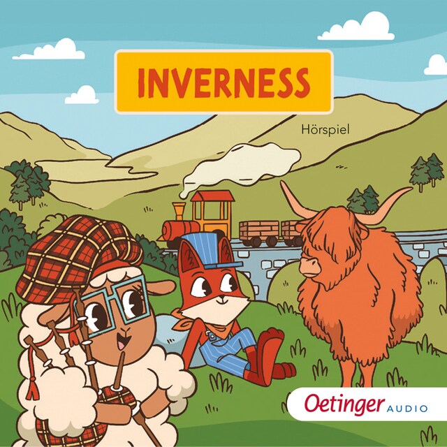 Buchcover für Rund um die Welt mit Fuchs und Schaf. Inverness (7)