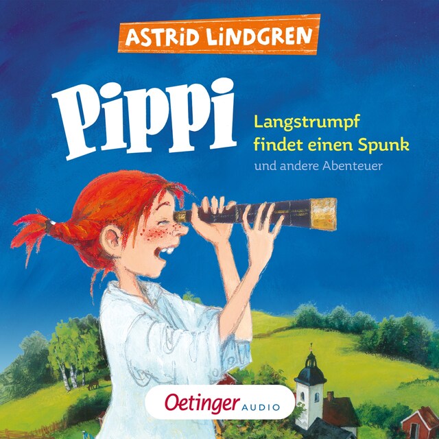 Bokomslag för Pippi Langstrumpf findet einen Spunk und andere Abenteuer