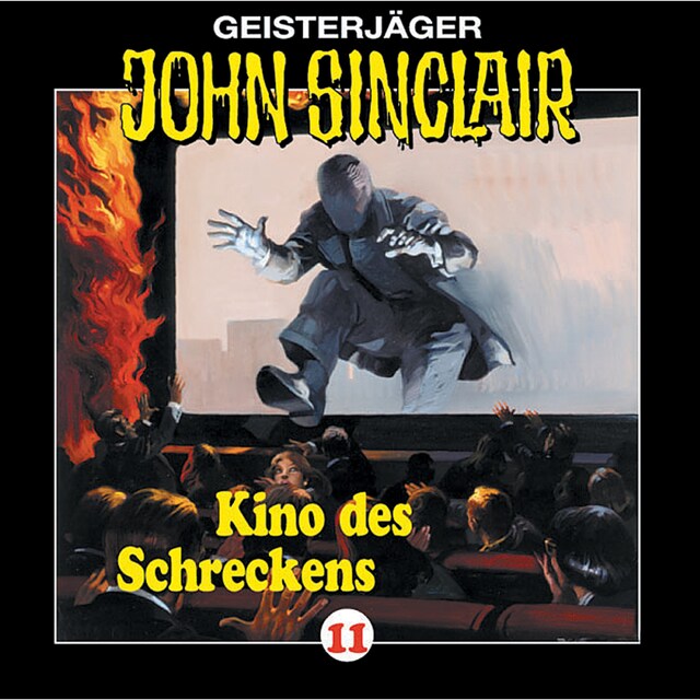 Boekomslag van John Sinclair, Folge 11: Kino des Schreckens