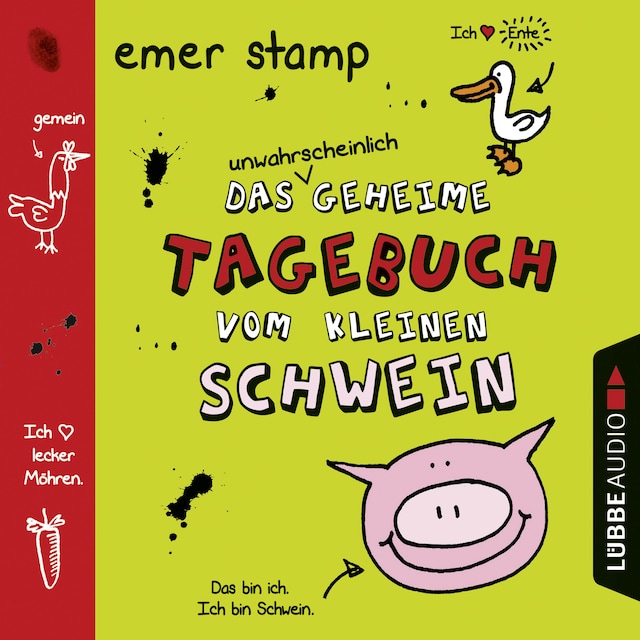 Couverture de livre pour Das unwahrscheinlich geheime Tagebuch vom kleinen Schwein