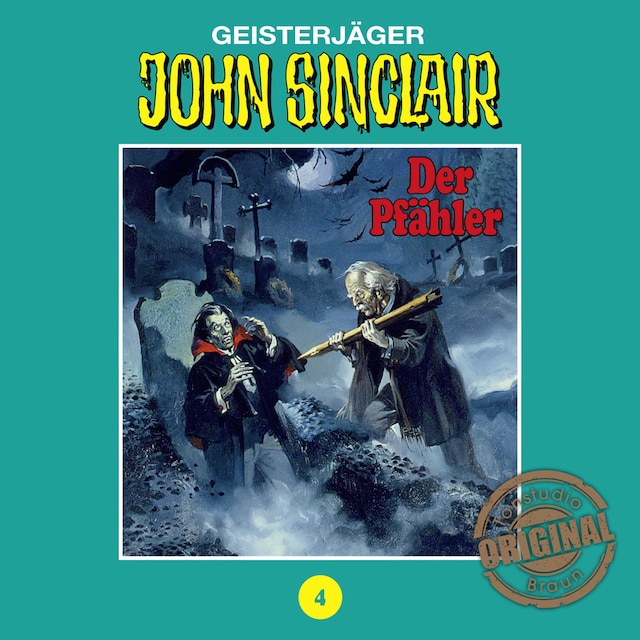 Portada de libro para John Sinclair, Tonstudio Braun, Folge 4: Der Pfähler. Teil 1 von 3