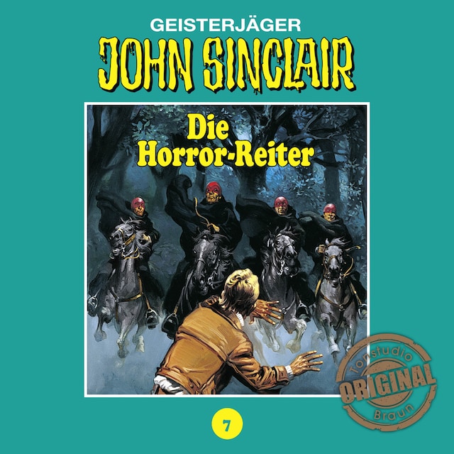 Boekomslag van John Sinclair, Tonstudio Braun, Folge 7: Die Horror-Reiter