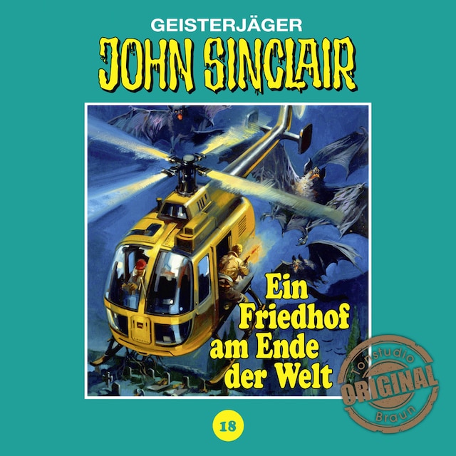 Boekomslag van John Sinclair, Tonstudio Braun, Folge 18: Ein Friedhof am Ende der Welt. Teil 2 von 3
