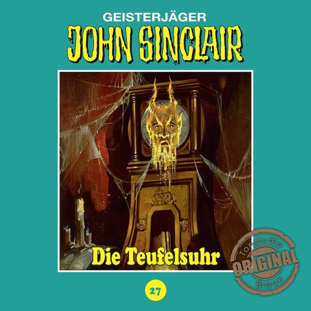Boekomslag van John Sinclair, Tonstudio Braun, Folge 27: Die Teufelsuhr