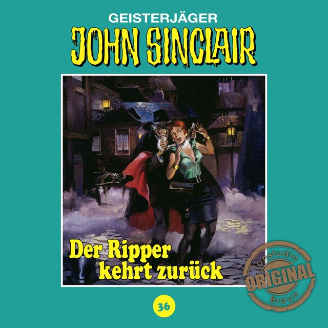 Okładka książki dla John Sinclair, Tonstudio Braun, Folge 36: Der Ripper kehrt zurück. Teil 1 von 2
