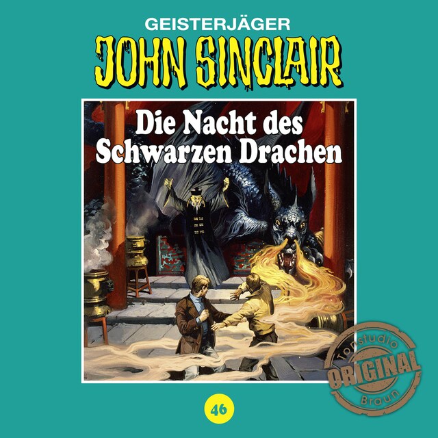 Okładka książki dla John Sinclair, Tonstudio Braun, Folge 46: Die Nacht des Schwarzen Drachen