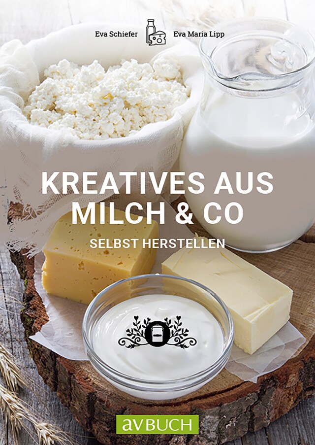 Kirjankansi teokselle Kreatives aus Milch & Co.