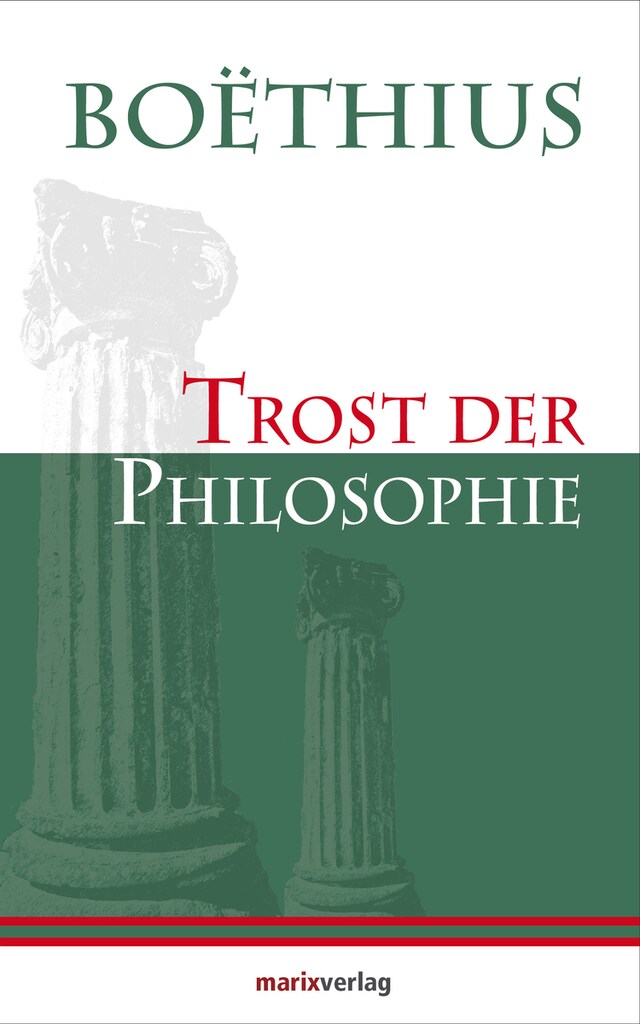 Kirjankansi teokselle Trost der Philosophie