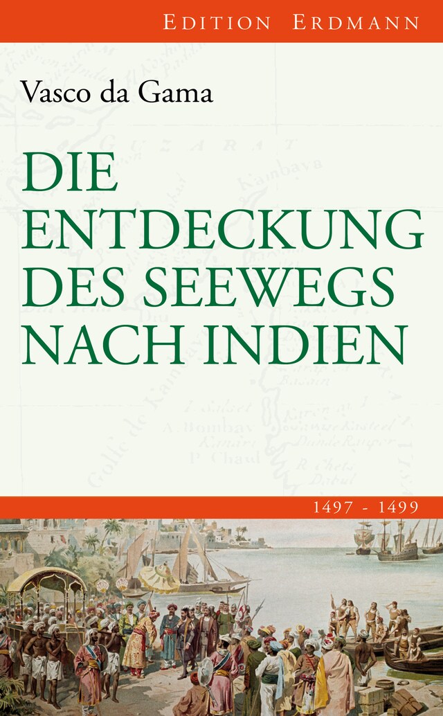 Kirjankansi teokselle Die Entdeckung des Seewegs nach Indien