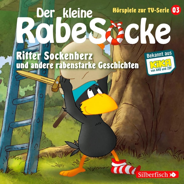 Portada de libro para Ritter Sockenherz, Mission: Dreirad, Der falsche Pilz (Der kleine Rabe Socke - Hörspiele zur TV Serie 3)