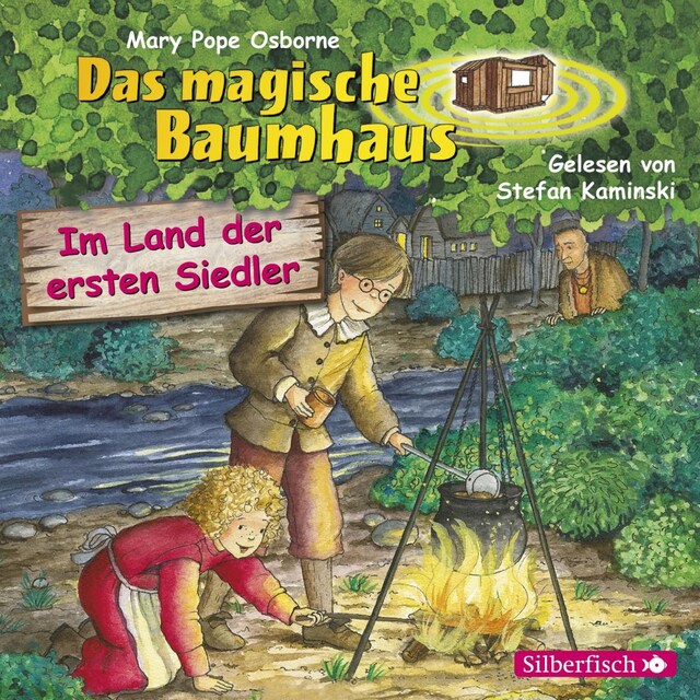 Boekomslag van Im Land der ersten Siedler (Das magische Baumhaus 25)