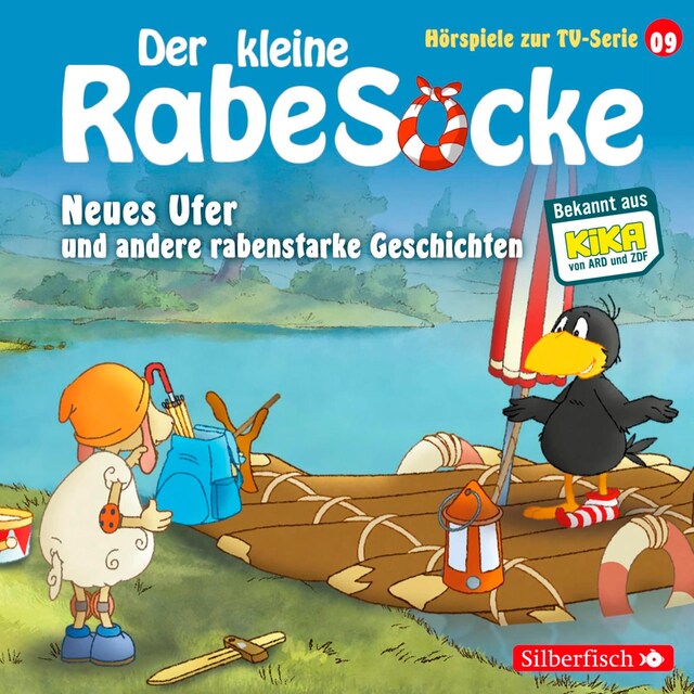 Book cover for Neues Ufer, Die verfluchte Teekanne, Der große Sockini  (Der kleine Rabe Socke - Hörspiele zur TV Serie 9)