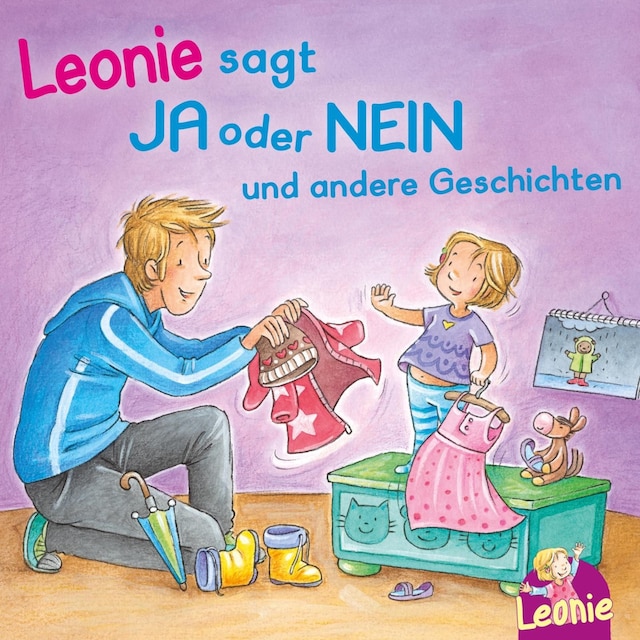 Kirjankansi teokselle Leonie: Leonie sagt Ja oder Nein; Meins!, ruft Leonie; Pipimachen! Händewaschen! Sauber!