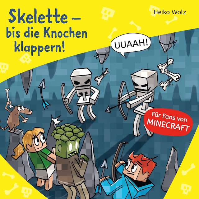Boekomslag van Minecraft  7: Skelette – bis die Knochen klappern!