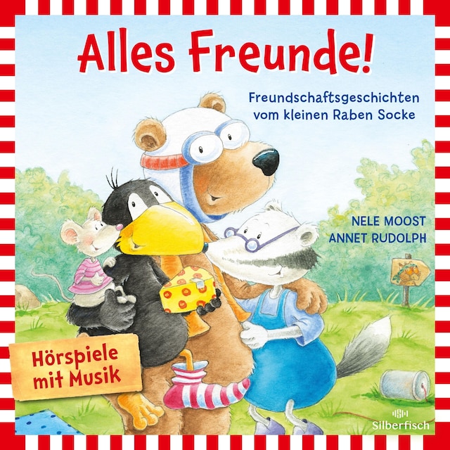 Copertina del libro per Alles Freunde! (Der kleine Rabe Socke)