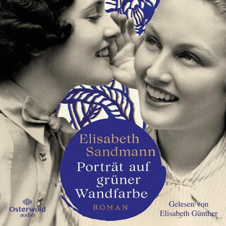 Porträt auf grüner Wandfarbe als Hörbuch