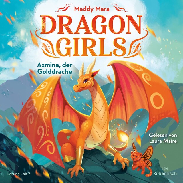 Boekomslag van Dragon Girls 1: Dragon Girls – Azmina, der Golddrache