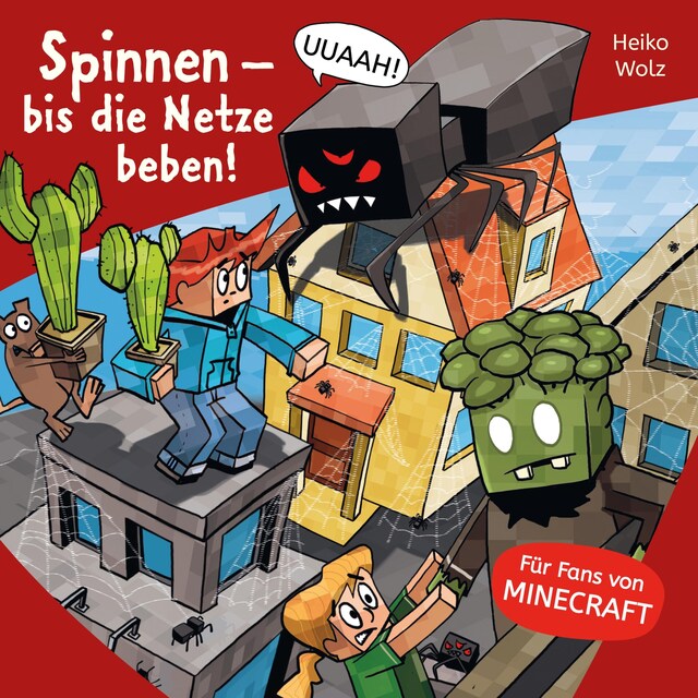 Kirjankansi teokselle Minecraft  8: Spinnen – bis die Netze beben!