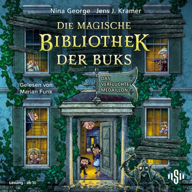 Bogomslag for Die magische Bibliothek der Buks 2: Das verfluchte Medaillon