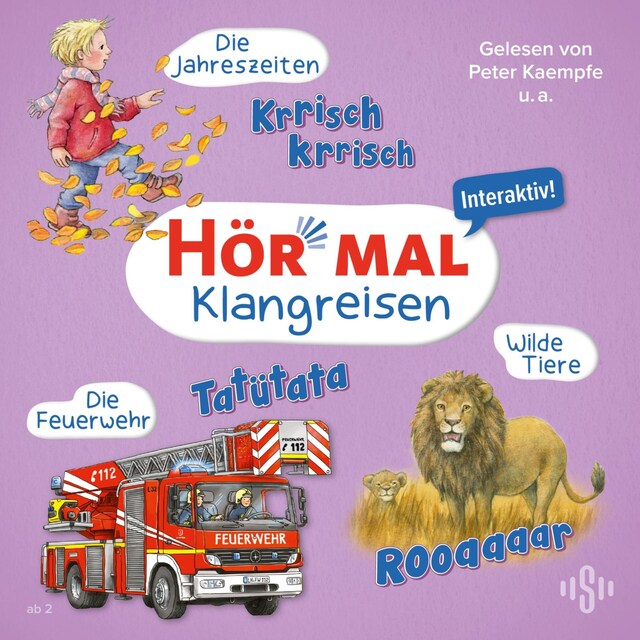 Book cover for Hör mal (Klangreisen): Wilde Tiere, Die Feuerwehr, Die Jahreszeiten