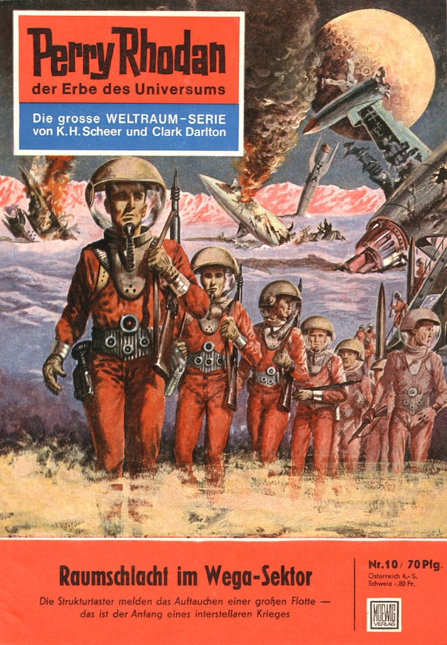 Book cover for Perry Rhodan 10: Raumschlacht im Wega-Sektor