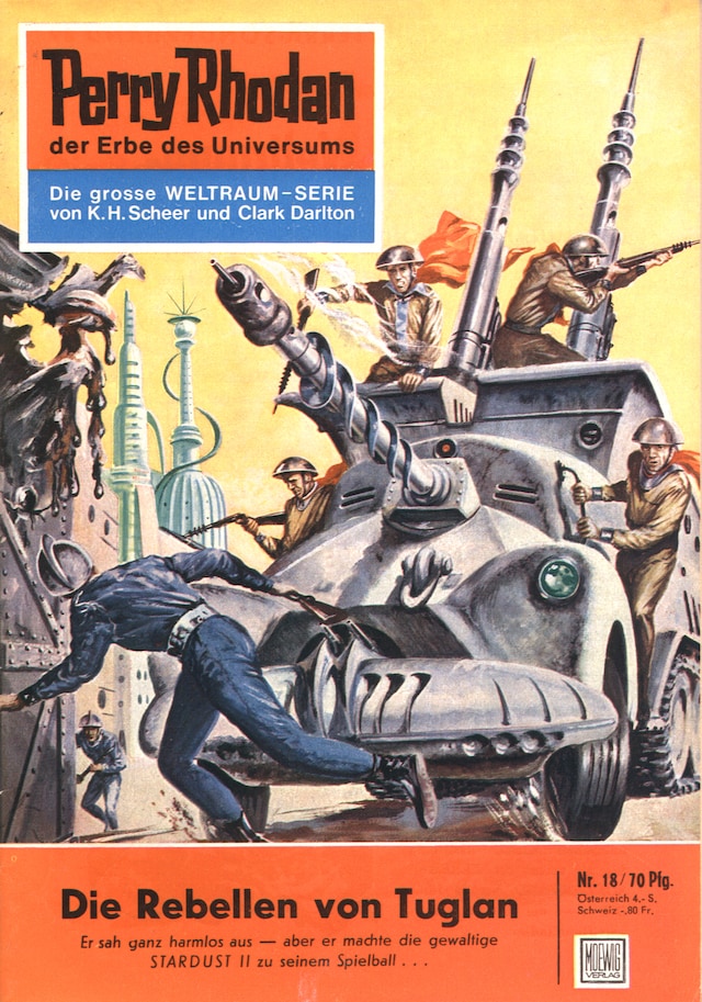 Book cover for Perry Rhodan 18: Die Rebellen von Tuglan