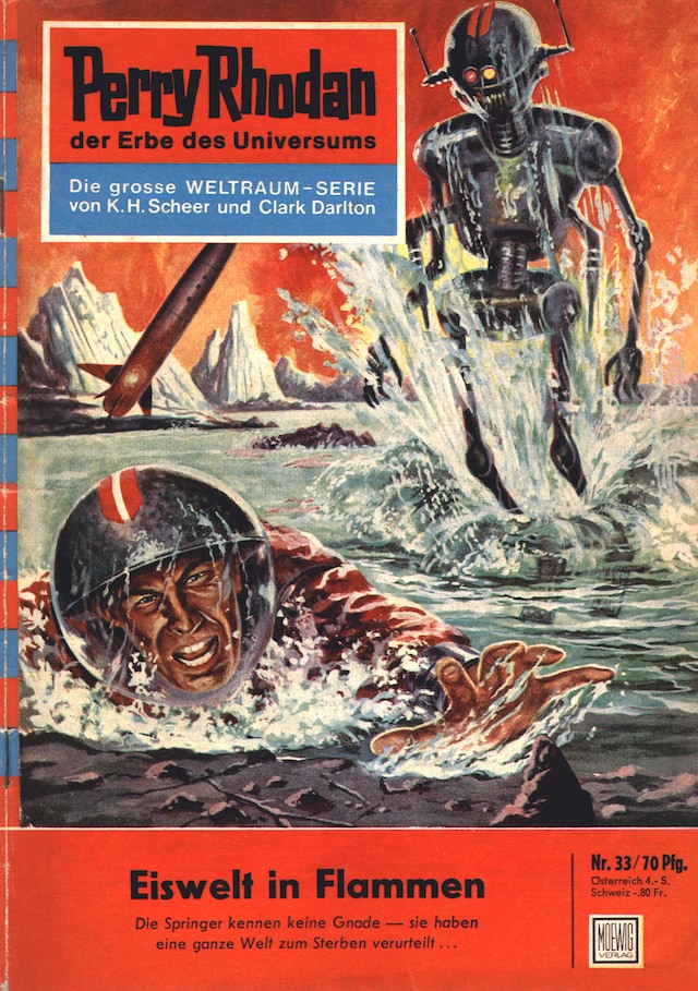 Book cover for Perry Rhodan 33: Eiswelt in Flammen