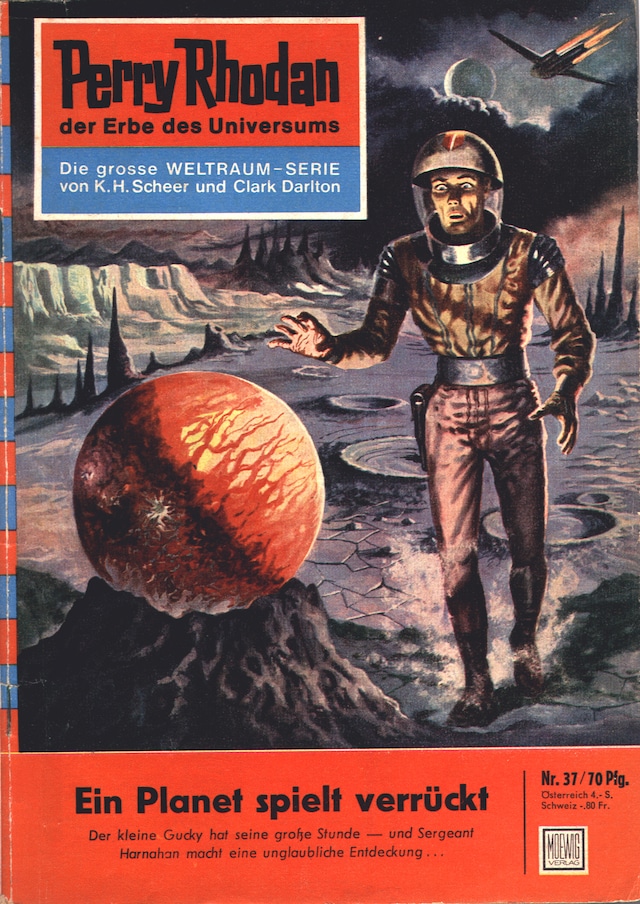 Book cover for Perry Rhodan 37: Ein Planet spielt verrückt