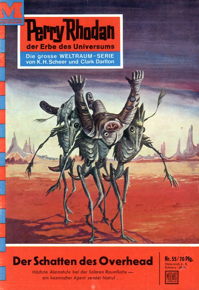 Book cover for Perry Rhodan 55: Der Schatten des Overhead