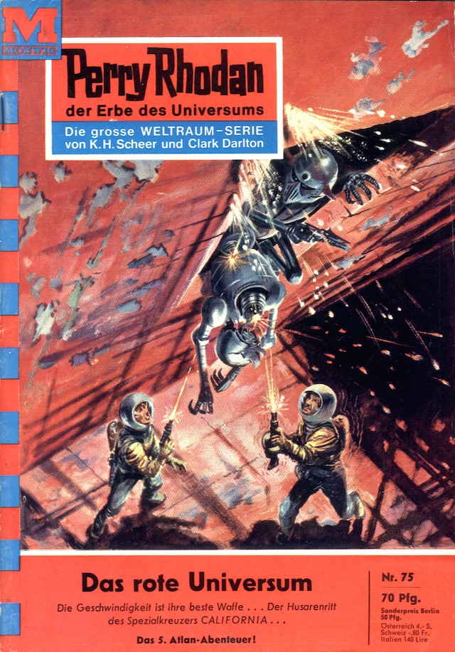 Book cover for Perry Rhodan 75: Das rote Universum